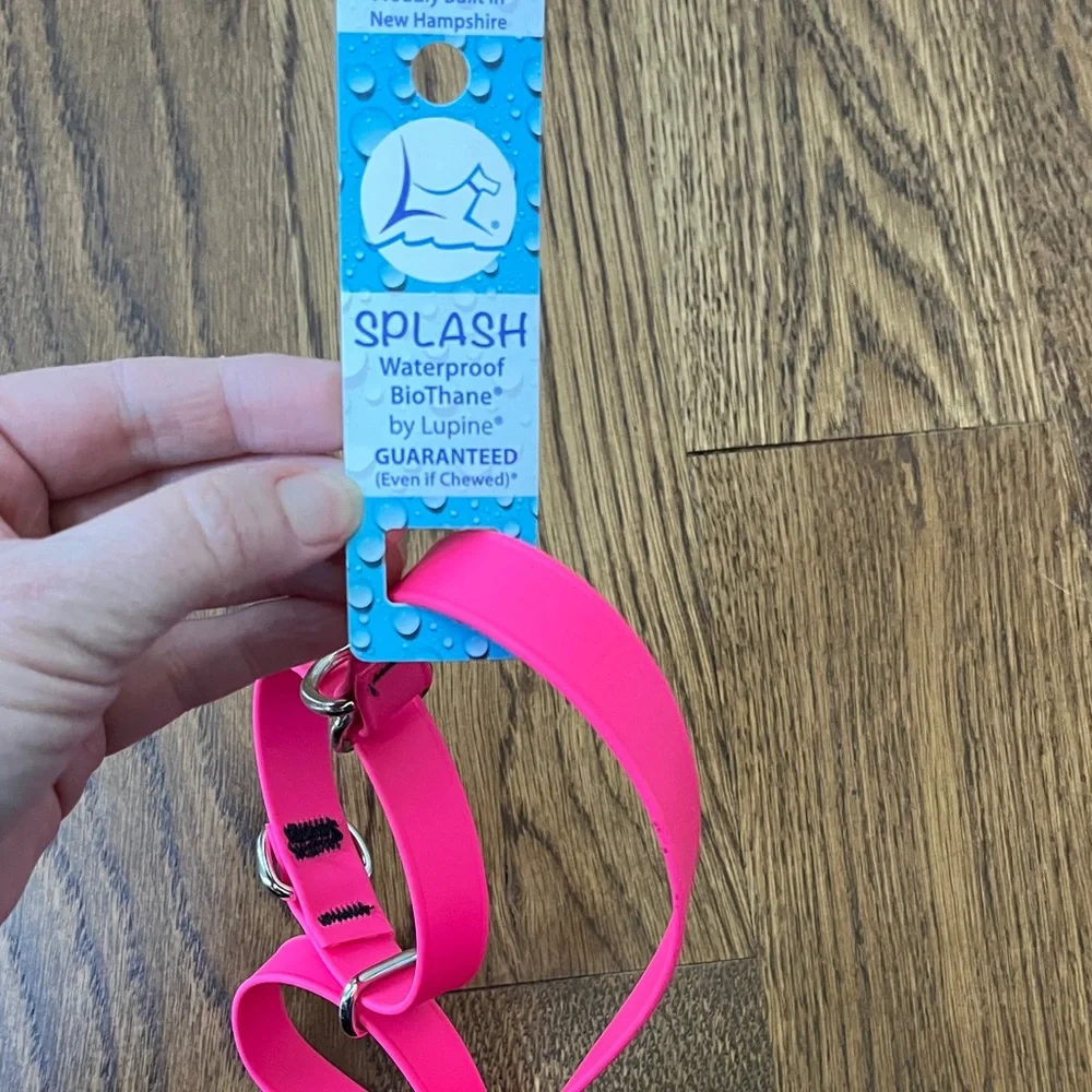 Splash Waterproof Martingale Dog Collar - Neon Pink